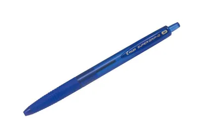 Zdjęcie produktu dla Pilot Super Grip G, Spinacz, Przyciskany długopis, Możliwość ponownego napełnienia, Niebieski, 12 szt., Drobny