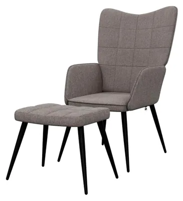 Produktbild von Relaxsessel mit Hocker in Taupe