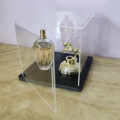 Produktbild von Acrylvitrine mit Türen zum Schutz von Sammlerstücken