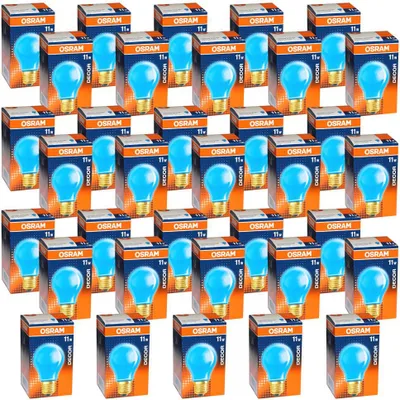 Produktbild von 35 x Osram Glühbirne 11W BLAU E27 11 Watt Glühlampe Glühbirnen Glühlampen