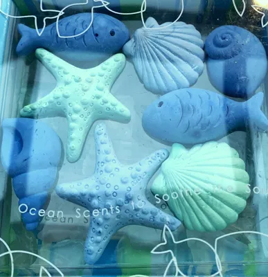 Produktbild von Raumduft Duftsteine "Ocean" mit Fischen, Muscheln und Seesternen