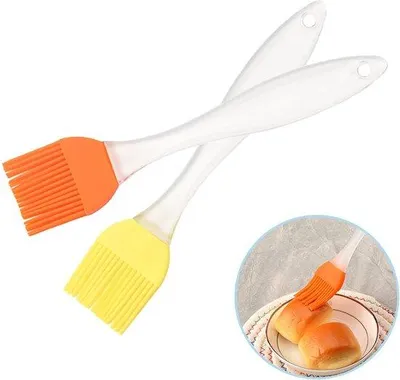 Image de Brosse à barbecue en silicone résistante à la chaleur, 1 pièce, polyvalente