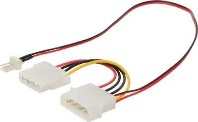 Obrázok produktu pre Napájací kábel samec 5,25"/5,25" samica 0,15 m