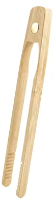 Bambus-Toastzange 20 cm, magnetisch, hitzebeständig
