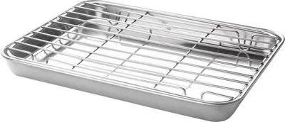 Image de Plat à Four 26.5 X 20.5 X 2.5 Cm Avec Grille - Lacor
