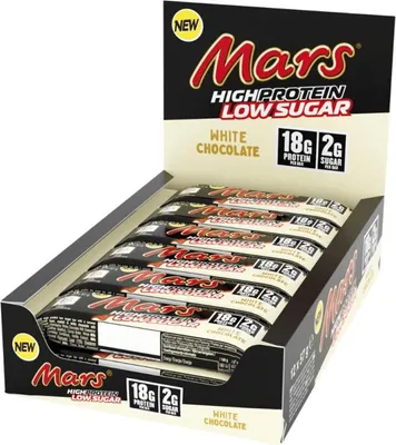 Produktbild von Mars White Low Sugar High Protein Bar (12x57g) White Chocolate - Riegel - Protein-Riegel