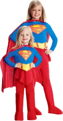 Produktbild von Supergirl-Kostüm für Mädchen Karneval rot-blau