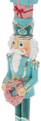 Nussknacker Weihnachtsmann 28 cm Kunstharz Figur
