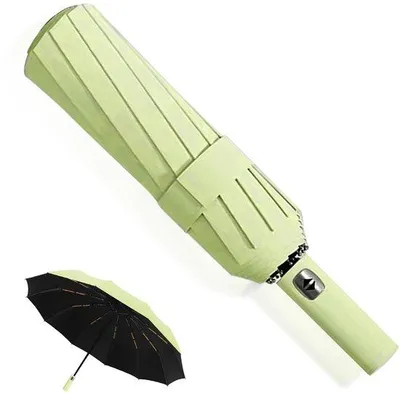 Produktbild von Unyqoos® Regenschirm – wind- und wasserabweisend, sturmfest, automatische Öffnung & Schließung, kompakt, rutschfester Griff