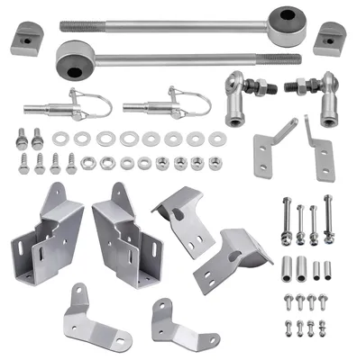 Image de Kit De Supports D'abassement Des Bras De Suspension Avant Et De Barres Stabilisatrices Pour Jeep Cherokee Xj 1984-2001