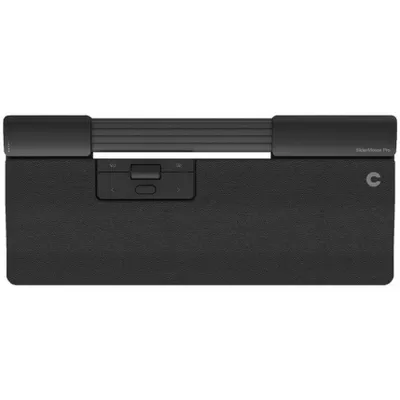 Produktbild von Contour Design SliderMouse Pro (Kabelgebunden) mit Slim Handballenauflage in Gewebe Hellgrau, Beidhändig, USB Typ-A, 2800 DPI, Grau