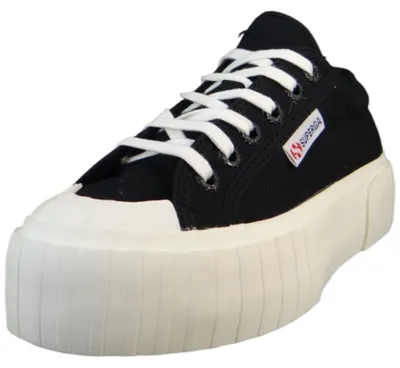 Produktbild von Superga Damen Low Sneaker 2631 Stripe Platform Low Top S5111SW Schwarz