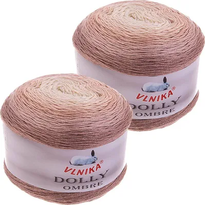 Produktbild von 2 x 250g Dolly Ombre Farbverlaufsgarn Bobbel Strickgarn Häkelwolle Acrylgarn