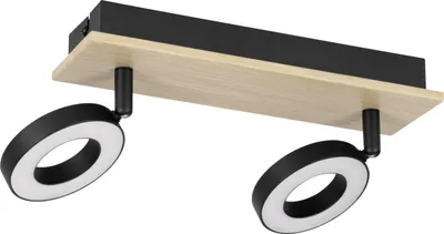 Produktbild von EGLO RIELVES, LED, 1000 lm, 220-240 V, Schwarz, Braun