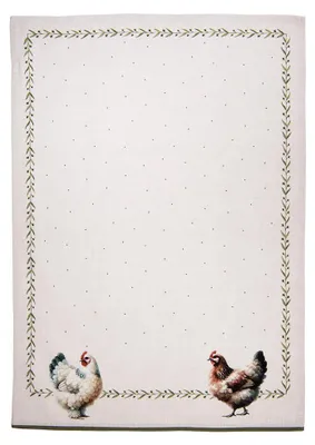 Produktbild von Clayre & Eef Geschirrtuch 50x70 cm Beige Baumwolle
