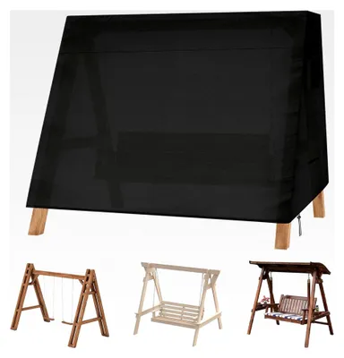 Produktbild von Abdeckung für 3-Sitzer Hollywoodschaukel, 216 x 140 x 170 cm, mit Aufbewahrungstasche, 210D Oxford-Stoff, wasserdicht, schneefest, sonnenfest, windfest