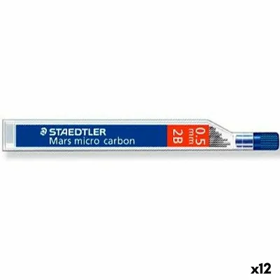 Immagine prodotto di 12x Staedtler® 250 05-2B Ricarica fine Mars® microcarbone 0,5 mm 2B nero 12 ricariche