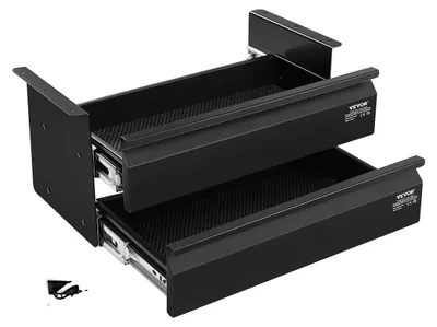 Immagine prodotto di Cassetto sottopiano VEVOR 457 x 227 x 200 mm, organizzatore nascosto a doppio strato per postazioni di lavoro da seduti in casa