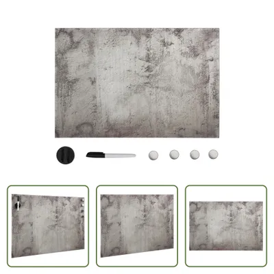 Zdjęcie produktu dla The Living Store Szklana tablica magnetyczna do montażu na ścianie 60x40 cm
