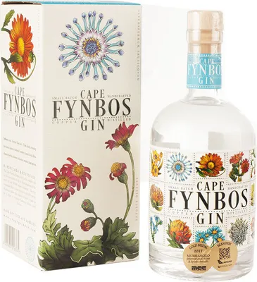 Produktbild von Cape Fynbos Gin 0,5 Liter mit Glas