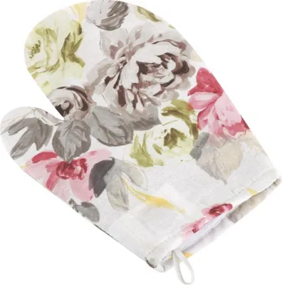 Produktbild von Küchenhandtuch - 28x18 cm - Grau,Rosa