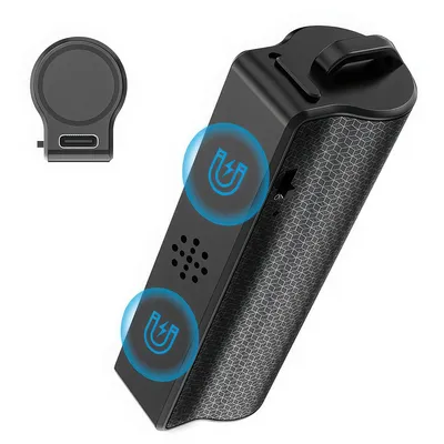 Produktbild von Mini Diktiergerät mit Sprachaktivierung, 64GB Speicher, 10m Reichweite, Rauschunterdrückung, magnetisch & tragbar