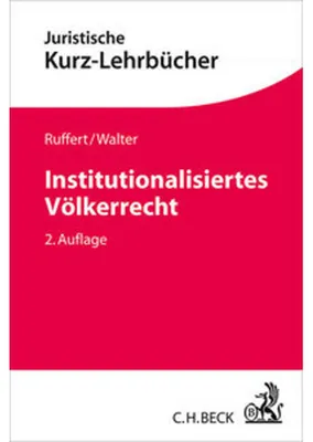 Produktbild von Institutionalisiertes Völkerrecht