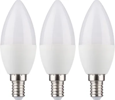 Produktbild von 3 x Müller-Licht LED Leuchtmittel Kerzen 4,9W = 40W E14 matt 470lm warmweiß 2700K 180°