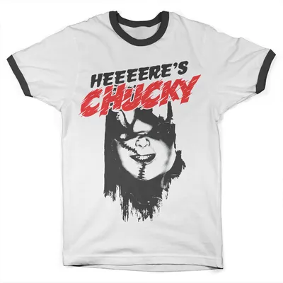 Produktbild von Heeere's Chucky Ringer Tee - WhiteBlack - Small