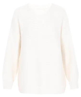 Produktbild von WAIS damen pullover - off-white melange, XS/S