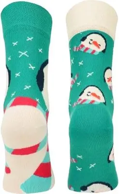 Produktbild von SKIETY, Bunte Socken, Socken Baumwolle, Schneemann, 43-46