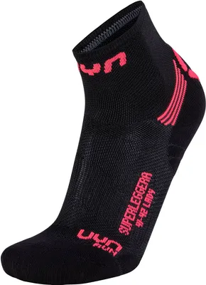 Produktbild von UYN Run Superleggera Laufsocken Damen black/coral 39-40