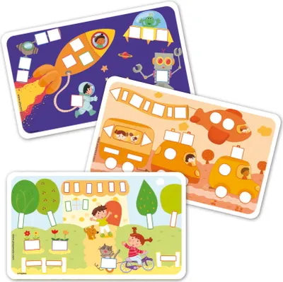Produktbild von PlayMais Bastel Kreativität Classic 14 Karten Colors & Forms Farben & Formen 160086