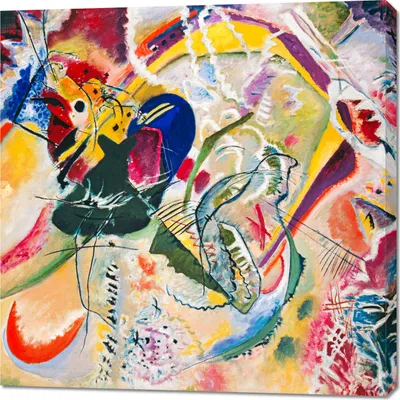 Zdjęcie produktu dla Obraz 100x100cm Improvisation 35, Wassily Kandinsky Vintage Salon