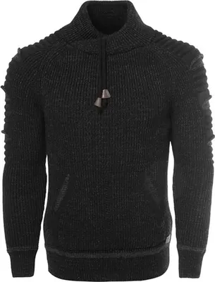Zdjęcie produktu dla Zupełnie nowy, elegancki sweter z dzianiny CARISMA CRM7739, czarny, rozmiar S