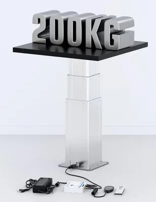Elektrische Verhöpoten 200 kg, 480-1025 mm, teleskopisch, Fernbedienung