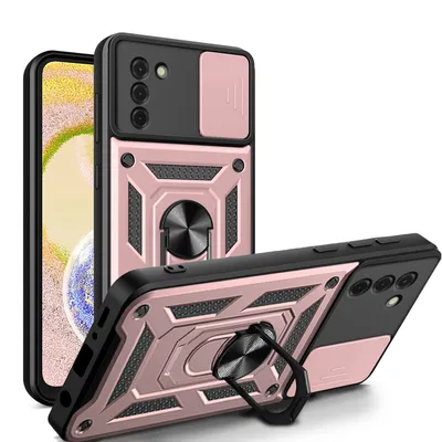 Produktbild von Outdoor Panzer Hülle Nokia G22 Handyhülle mit Slide Kameraschutz Ringhalter Rosegold