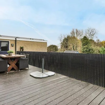 Produktbild von Schwimmende PVC-Privatschutzschilde für Garten und Balkon - grau 1.4x4m