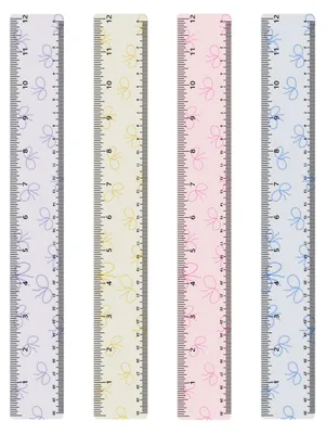 Image de Règle en plastique transparent Baytory, design mignon, transparente, droite, résistante aux chocs