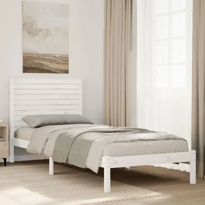 Obrázek produktu pro Maison Exclusive - Prodloužený rám postele bez matrace bílý 90 x 220 cm masiv