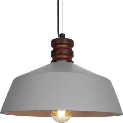 Produktbild von Hängelampe, E27, Lampe Für Wohnzimmer Esszimmer Küche, Höhenverstellbar Farbe Beton-Grau