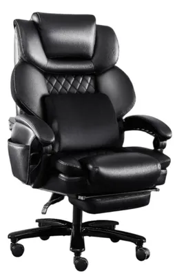 Immagine prodotto di Sedia da ufficio con massaggio - Sedia da ufficio ergonomica - Poltrona relax - Sedia da lavoro - Massaggio 3D - Cuscino lombare in memory foam