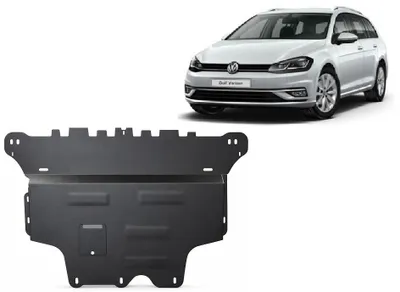 Immagine prodotto di Protezione sottoscocca in acciaio per motore e trasmissione, compatibile con VW Golf 7, cambio automatico, dal 2012 al 2019