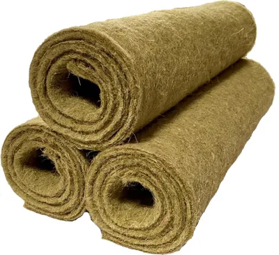 Produktbild von Nager-Teppich aus 100 % Hanf, 120 x 60 cm 10 mm dick, 3er Pack, Nagermatte, Hanfmatte geeignet als Käfig Bodenbedeckung für Nagetiere und Kleintiere, Nagerteppich, Käfigleinlage
