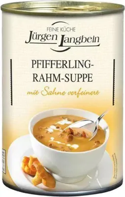 Image de Soupe à la crème de girolles Jürgen Langbein, 400ml