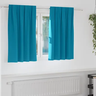 Obrázok produktu pre Záclony na zatemnenie s krúžkami 2 pcs Tyrkysová 140 x 140 cm