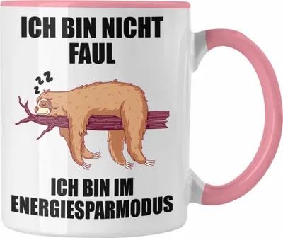 Produktbild von Trendation - Lustige Faultier Sprüche Tasse Mitarbeiter Geschenk Arbeitskollege Kollege Kollegin Abschiedsgeschenk (Rosa)