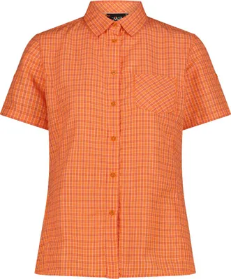 Image de Chemise d'extérieur à manches courtes pour femme CMP avec fonction Dry, orange, taille 42
