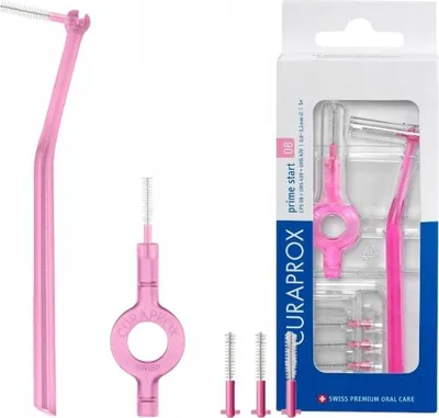 Image de Curaprox brosses interdentaires CPS 08 Prime Start avec manche Rechargeable