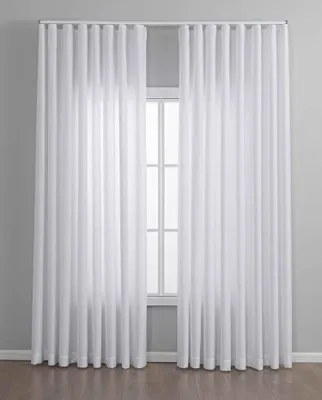 Produktbild von Vorhang Cationic mit Wellenband »Wien« HxB 245x300 cm Weiß 1:2 Wellenband Bleibandabschluß Knitterarm Wellenfall 2025110